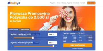 Kuki.pl – darmowa pożyczka do 2500 zł