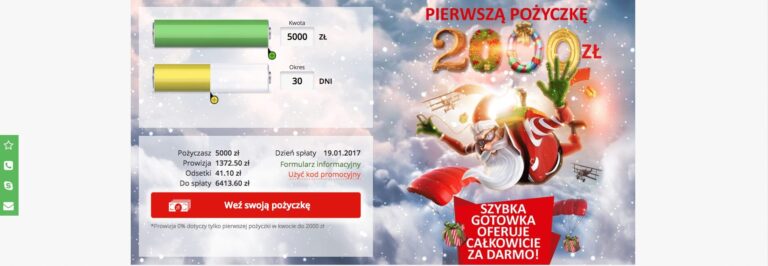 Darmowe 2000 zł w Szybka Gotówka