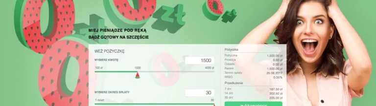 Darmowa pożyczka w Miloan do 1500 zł