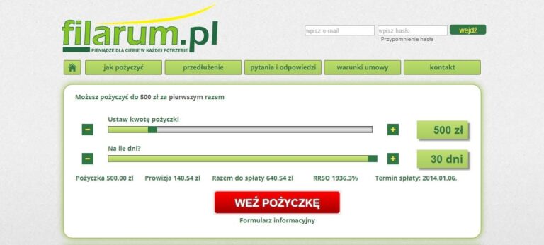 Pod lupą Zadluzenia.com – pożyczka chwilówka Filarum.pl