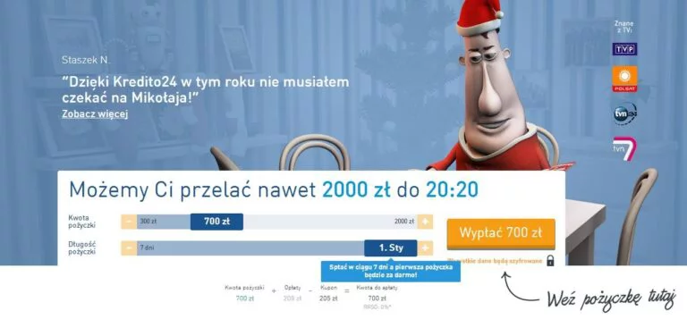 Darmowa pożyczka w Kredito24