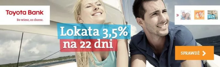 Lokata 3,5% w Toyota Bank