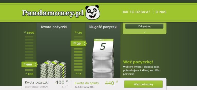 Pod lupą Zadluzenia.com – pożyczka chwilówka Pandamoney.pl
