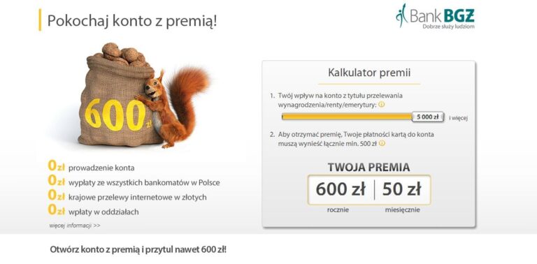 Pod lupą Zadluzenia.com – Konto z Premią w Banku BGŻ