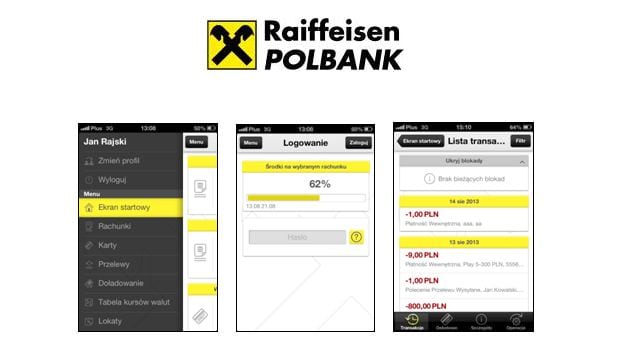 Aplikacja bankowości mobilnej w Raiffeisen Polbank