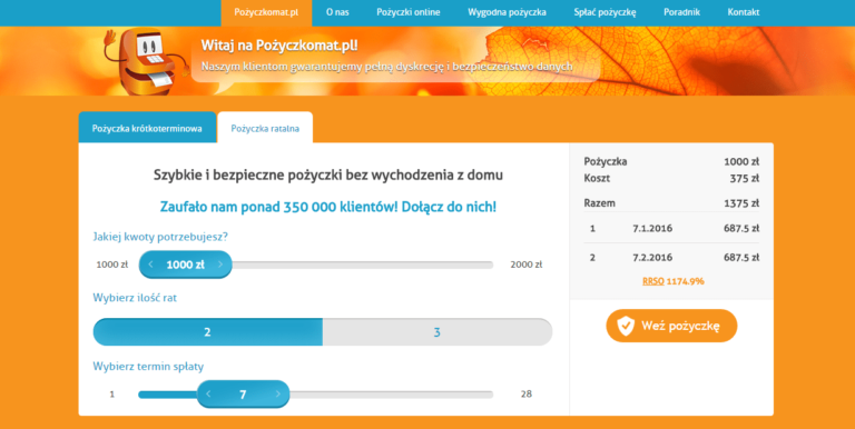 Pożyczkomat.pl – chwilówka online na raty