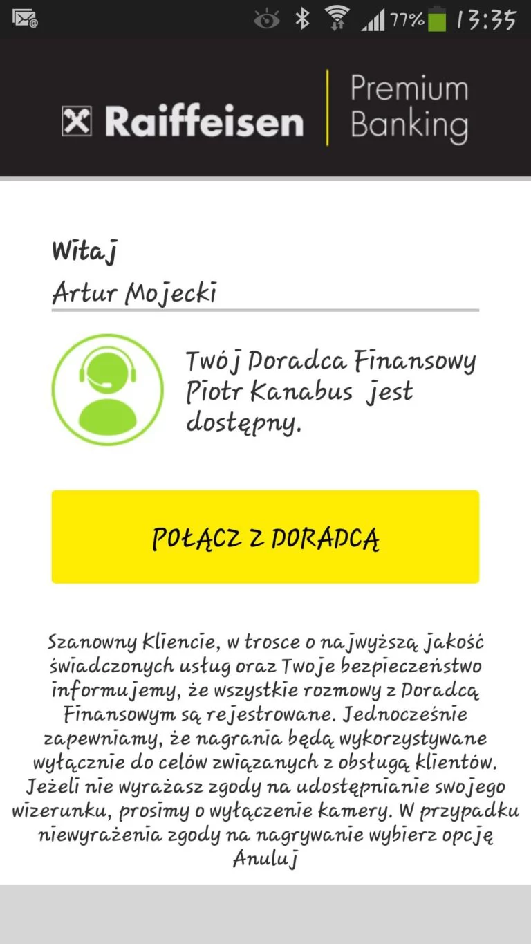 Doradca wideo w Raiffeisen Polbank