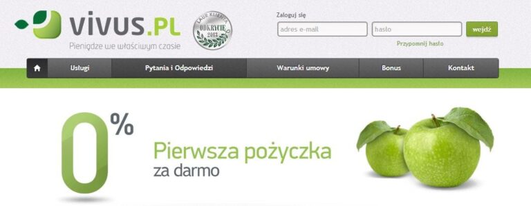 Pod lupą Zadluzenia.com: bierzemy pożyczkę w Vivus.pl