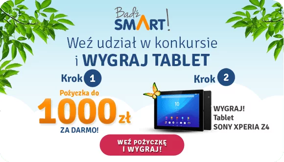Wygraj tablet od Smart Pożyczka