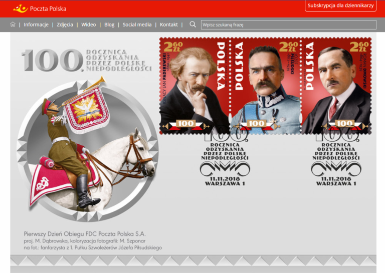 Niepodległościowe znaczki Poczty Polskiej