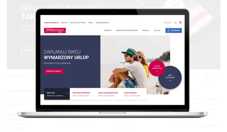 Bank Millennium z nową stroną internetową