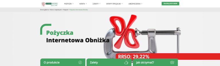 Pożyczka Internetowa w Kasie Stefczyka