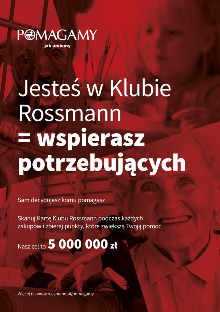 „Pomagamy jak umiemy” – trzecia edycja akcji drogerii Rossmann