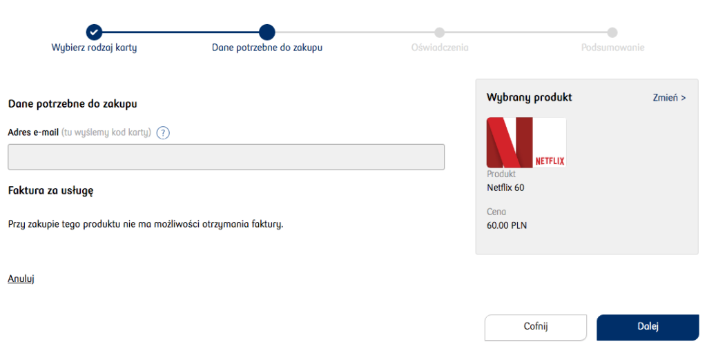Jak kupić kartę podarunkową Netflix w PKO BP? Sprawdź krok po kroku