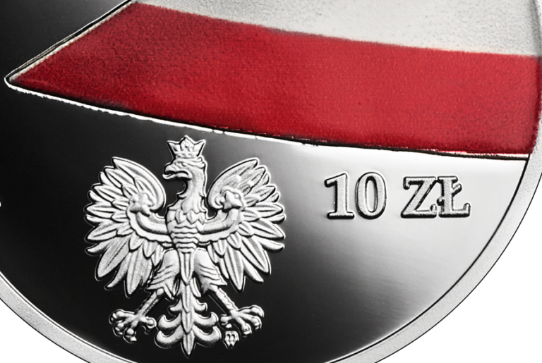 Moneta od NBP z okazji 100-lecia polskiej flagi państwowej