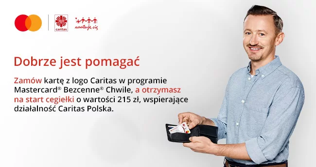 Wspólna promocja Banku Pocztowego, Caritas i Mastercard