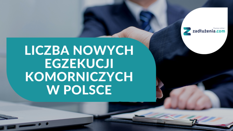 Liczba nowych egzekucji komorniczych w Polsce