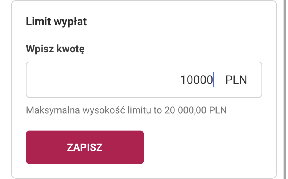 Jak zmienić limit - Millennium. Zwiększenie limitu przelewu w aplikacji